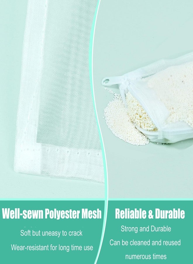 AQUANEAT Aquarium Filter Media Bags 15pcs Fish Tank Extra Fine 100 Micron Mesh Bags with Plastic Zipper for Activated Carbon (3" x 4") - Image 3